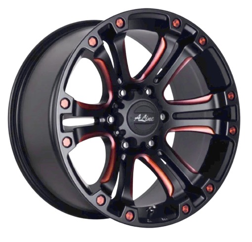 17 Inch Mag Wheel Granite STBK/ORANGE ET10 9J